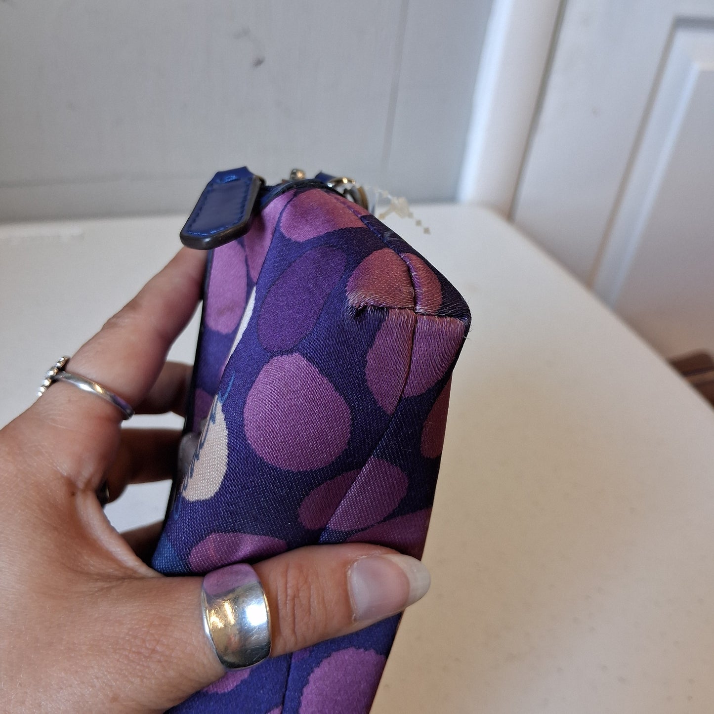 Wallet Designer By Coach In Purple, Size:Medium