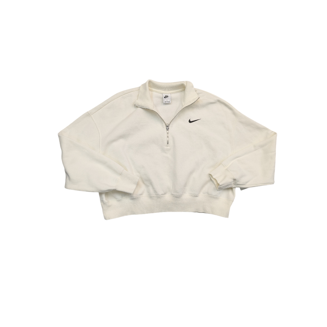 Athletic Sweatshirt Collar By Nike In White, Size:Xl
