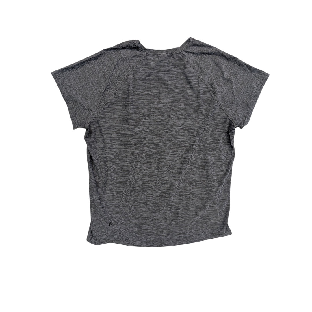 Athletic Top Ss By Athleta In Grey, Size:M