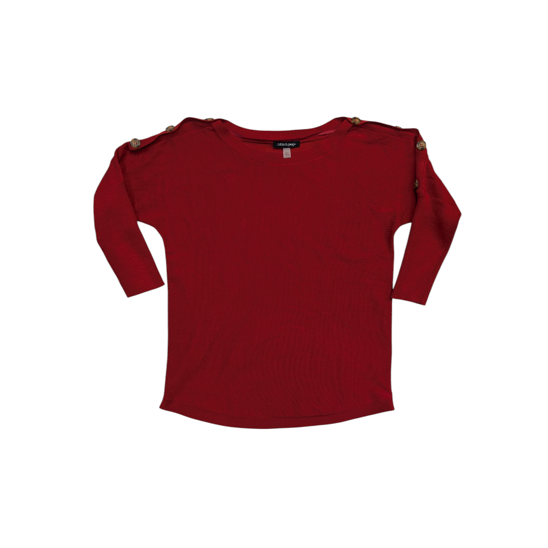 Sweater By Cable And Gauge In Red, Size:S