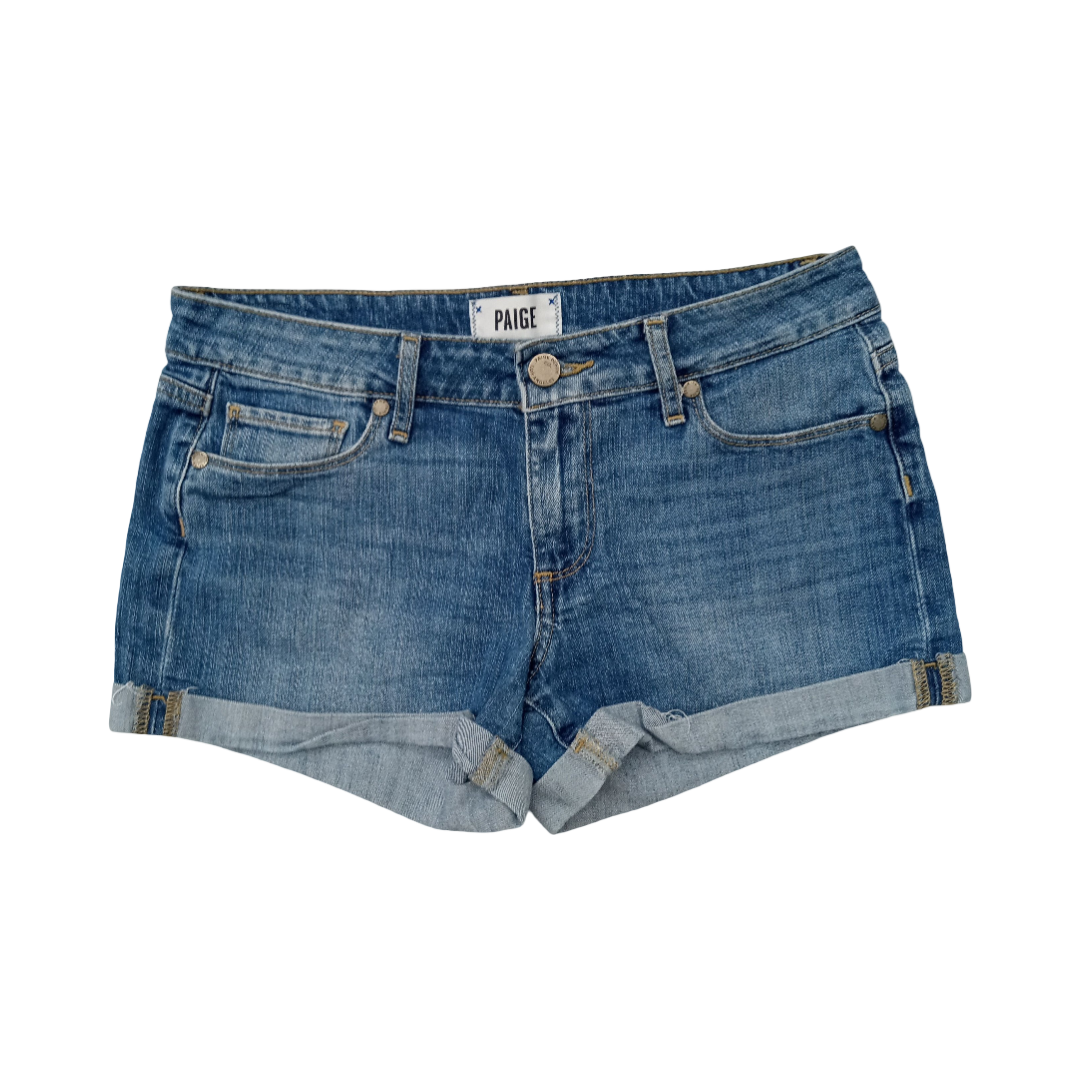 Shorts By Paige In Blue Denim, Size:0