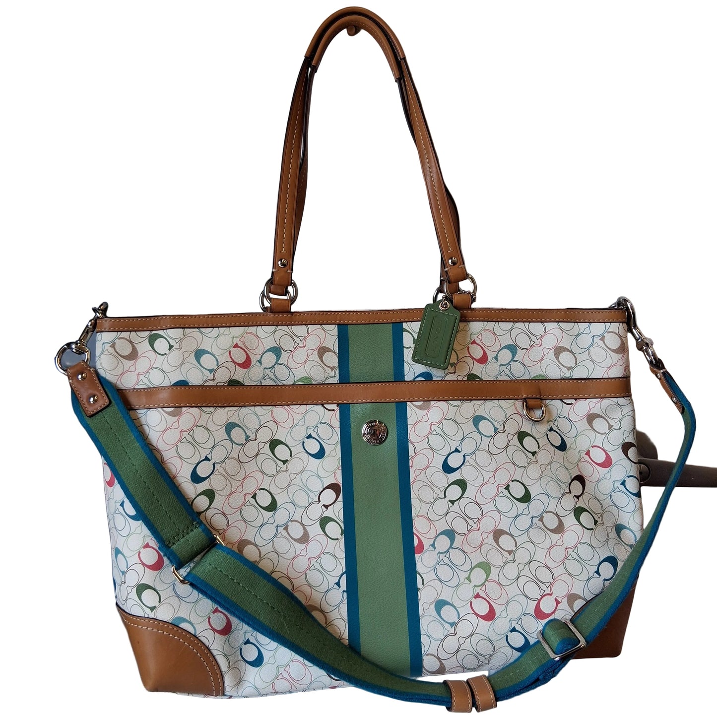 Diaper Bag Designer By Coach In Multi, Size:Large
