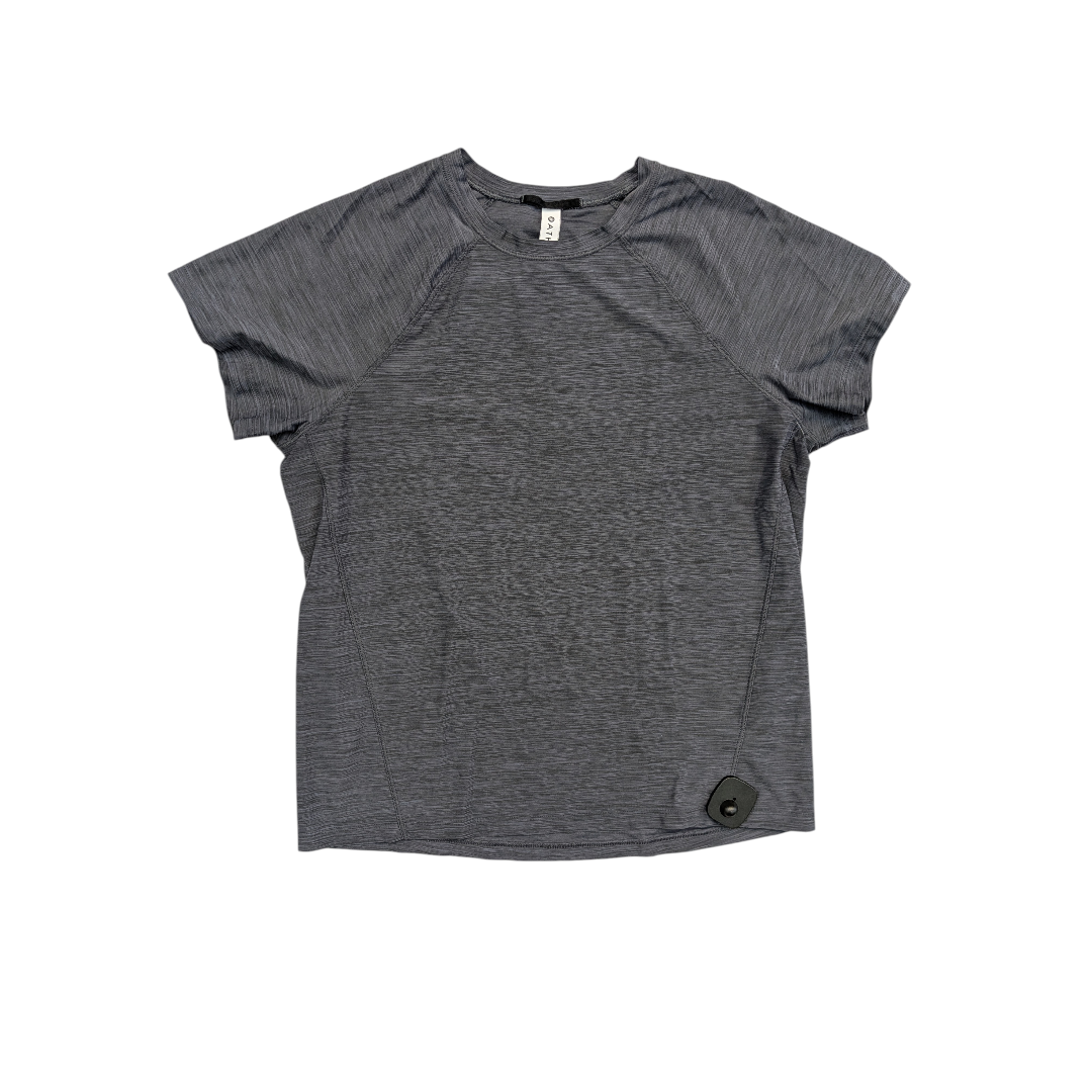 Athletic Top Ss By Athleta In Grey, Size:M