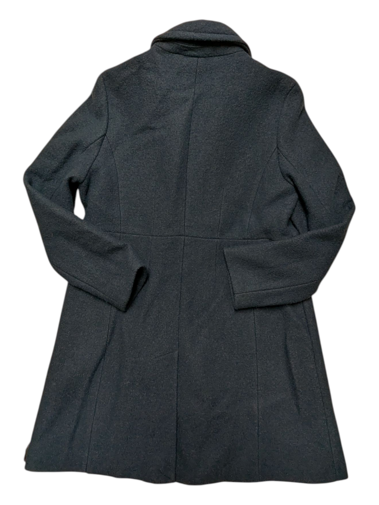 Coat Peacoat By Lands End In Blue & Brown, Size:12P