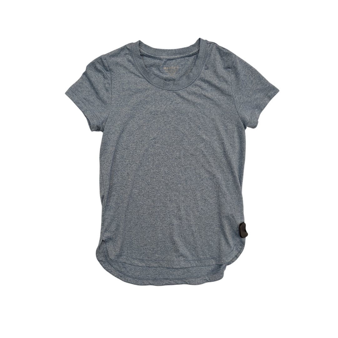 Athletic Top Ss By Athleta In Blue, Size:Xxs