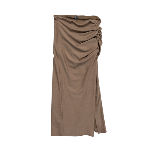 Skirt Maxi By Anthropologie In Tan, Size:Xs