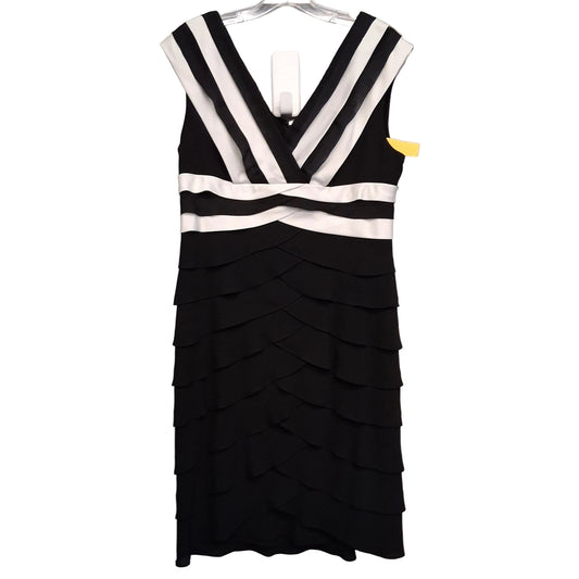 Dress Party Short By Adrianna Papell In Black & White, Size:L