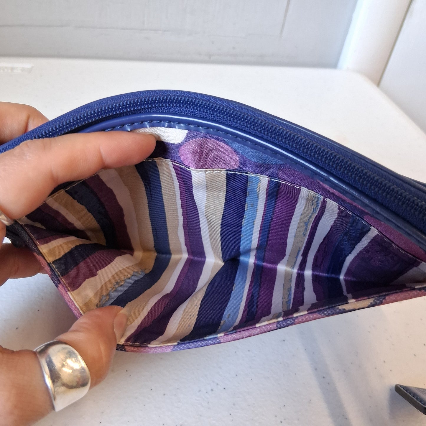 Wallet Designer By Coach In Purple, Size:Medium