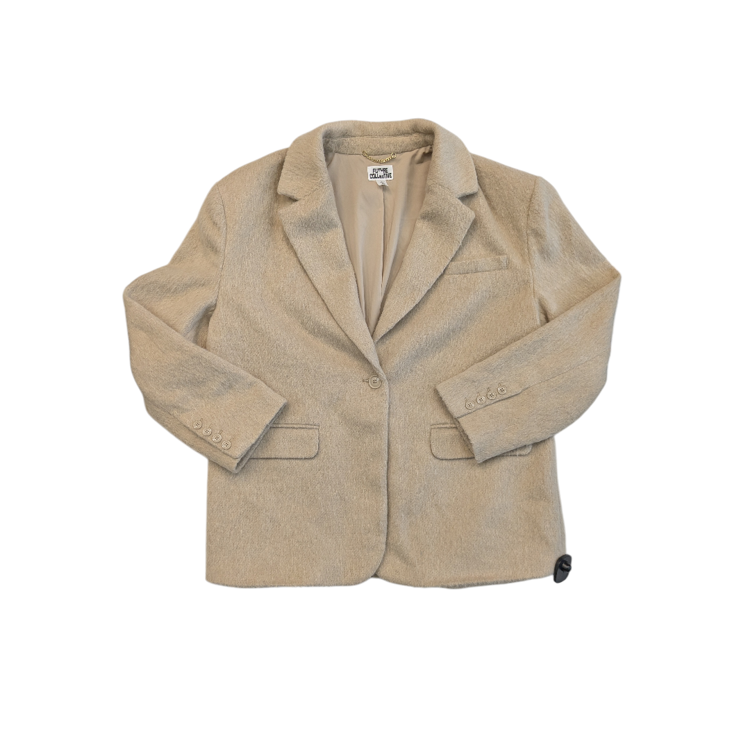 Blazer By Future Collective In Tan, Size:L