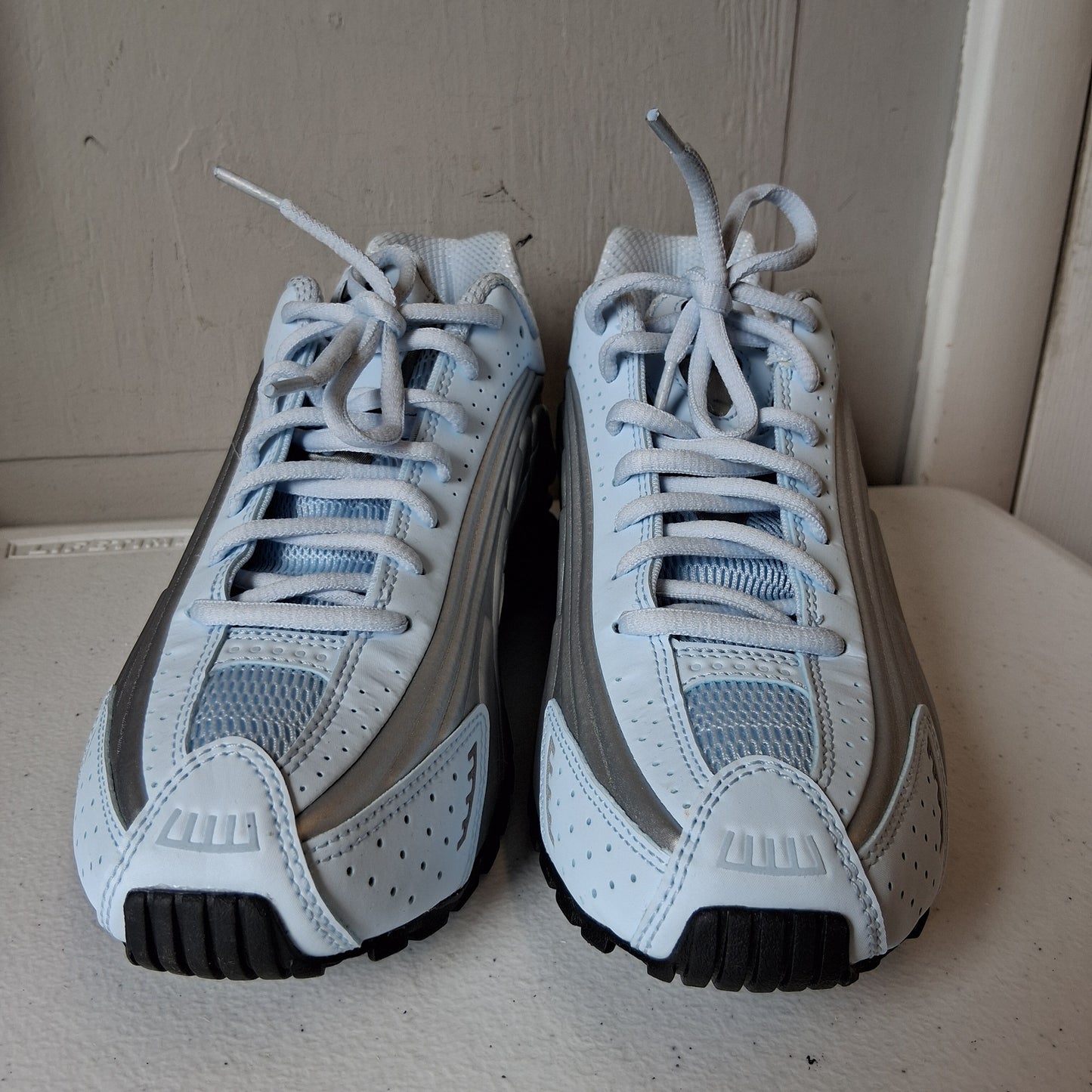 Shoes Sneakers By Nike In Blue & Silver, Size:8
