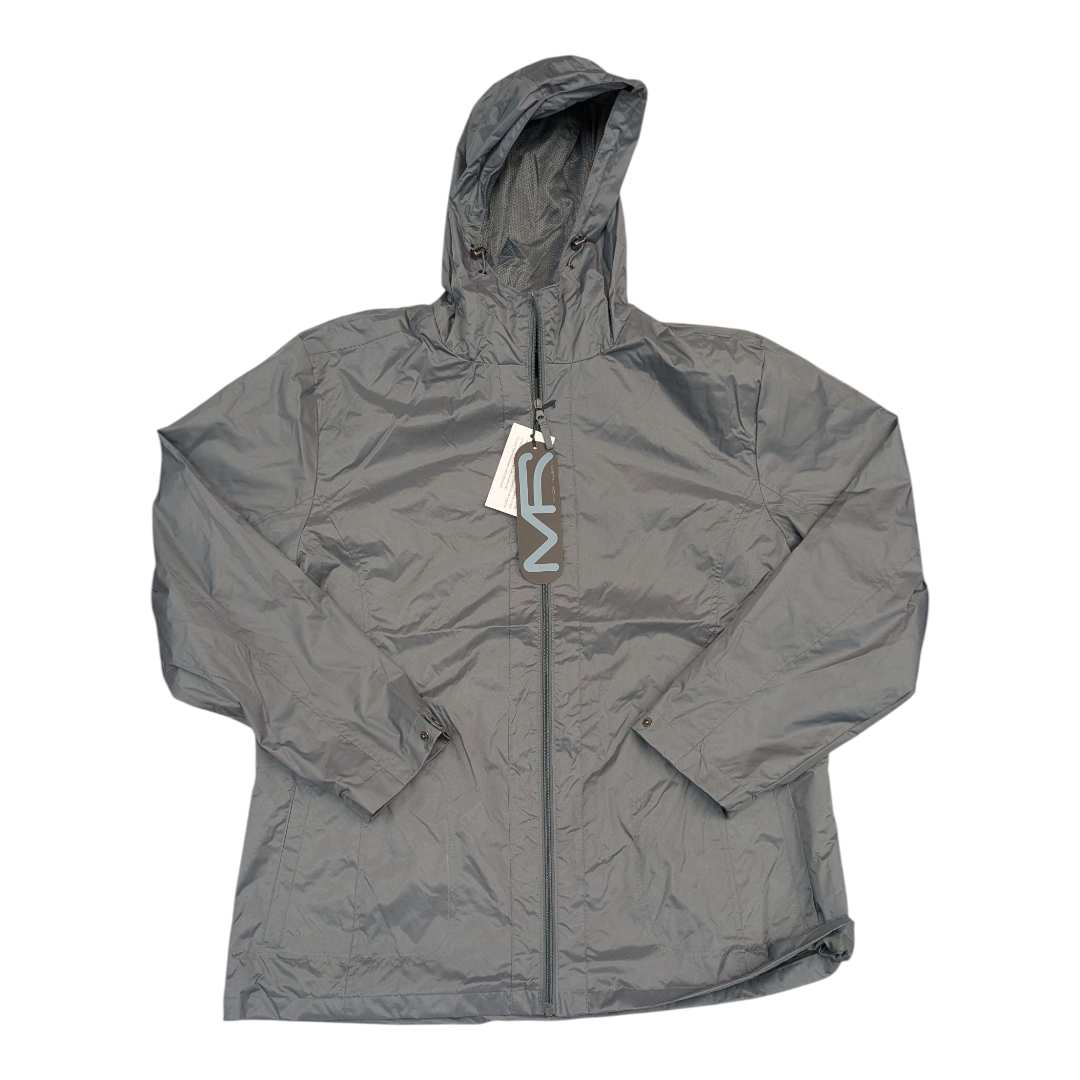 Jacket Windbreaker By Cmc In Grey, Size:2X
