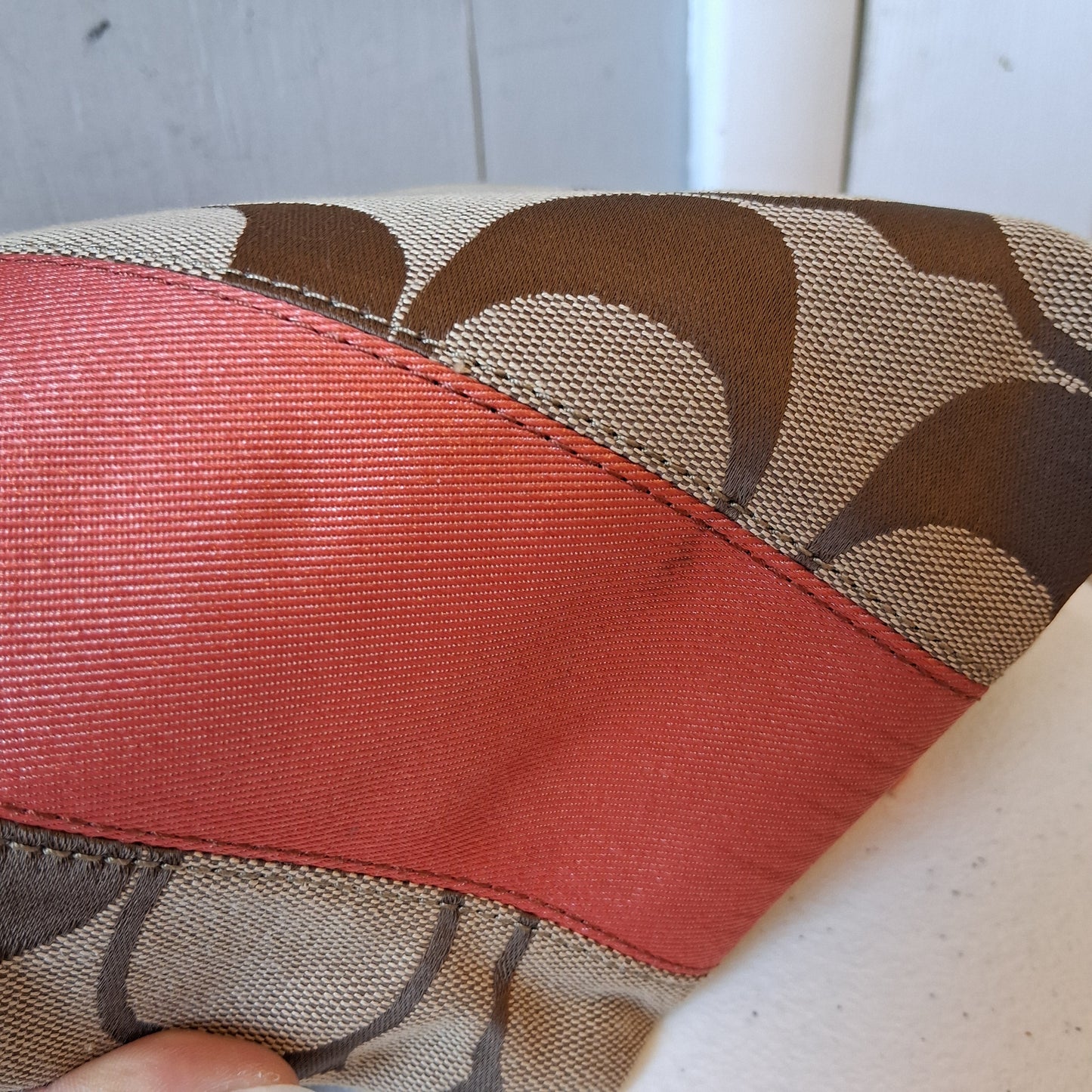 Crossbody Designer By Coach In Tan, Size:Medium
