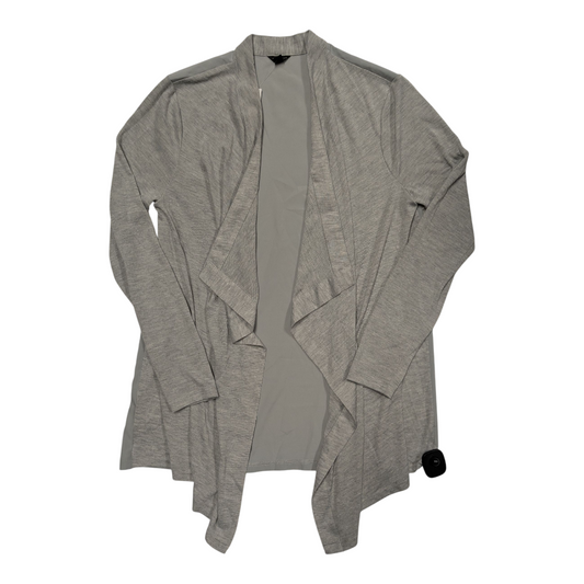 Sweater Cardigan By Ann Taylor In Grey, Size:M