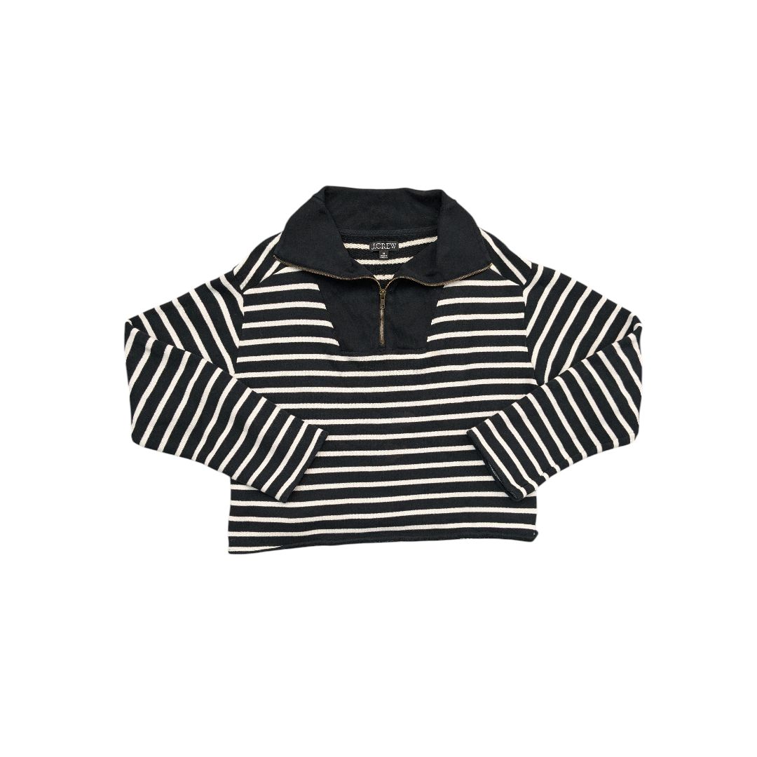 Sweatshirt Collar By J. Crew In Striped Pattern, Size:M