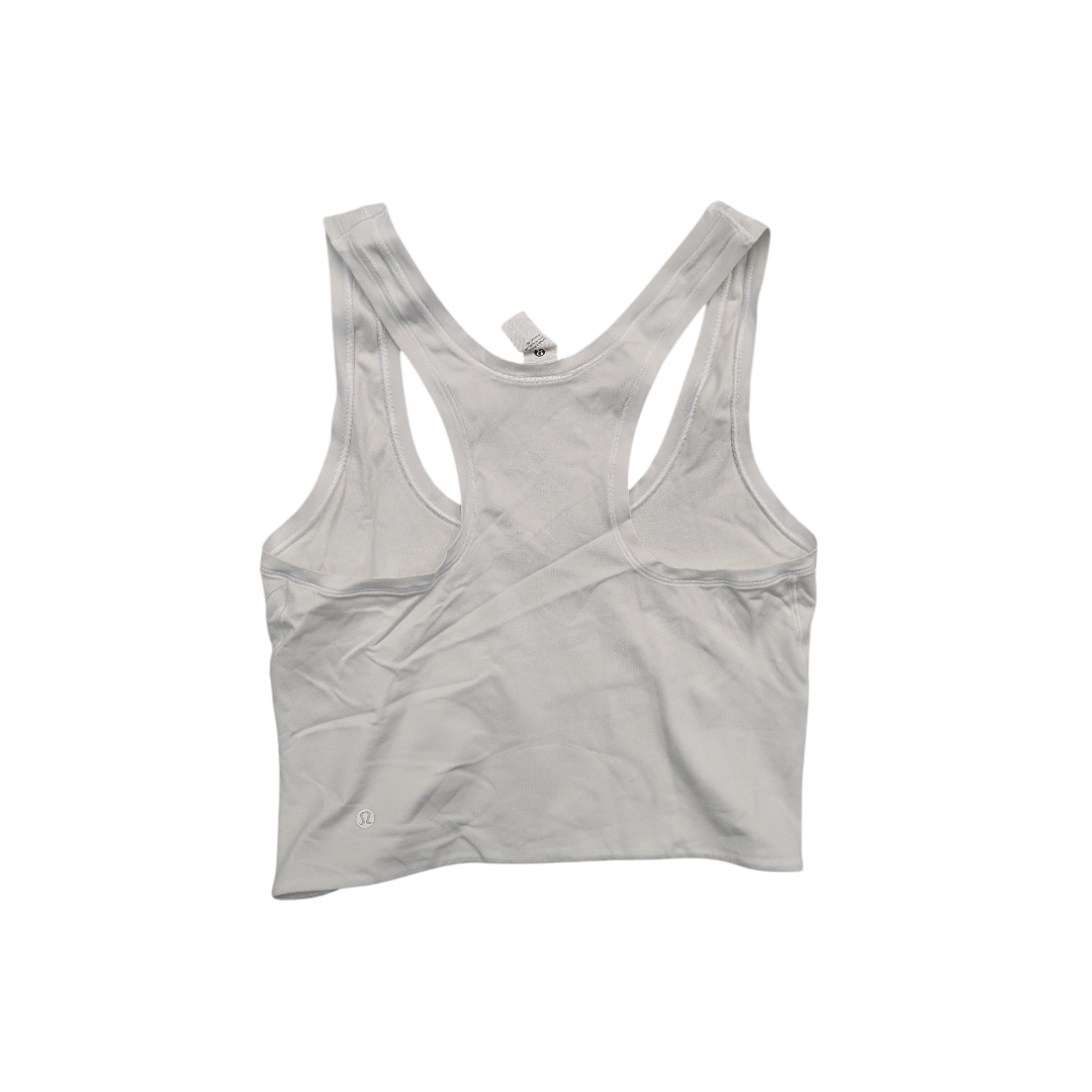 Athletic Tank Top By Lululemon In White, Size:M