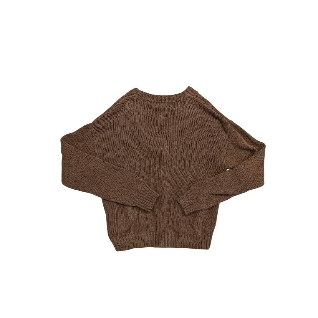 Sweater Cardigan By Gap In Brown, Size:S