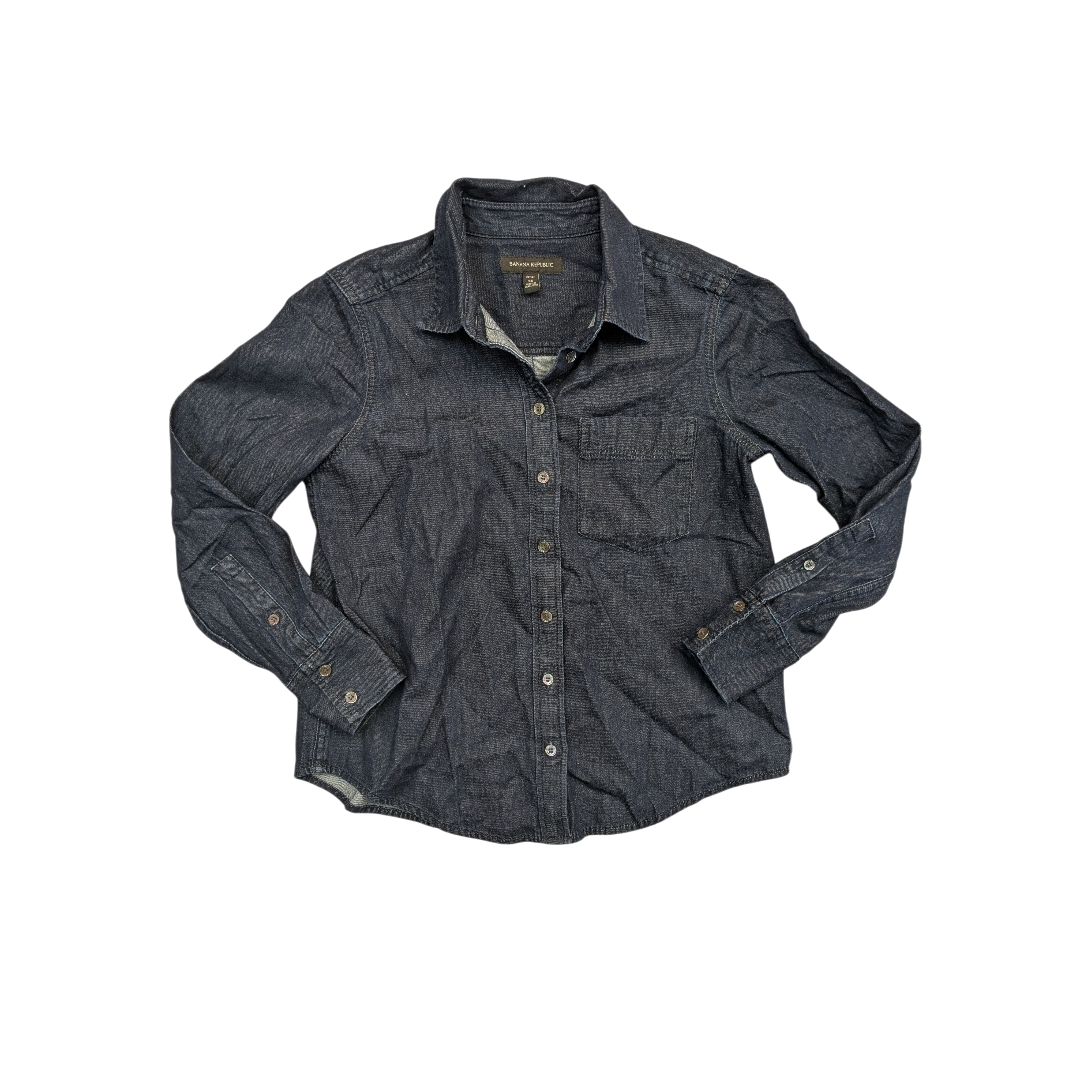 Top Ls By Banana Republic In Blue Denim, Size:Xsp