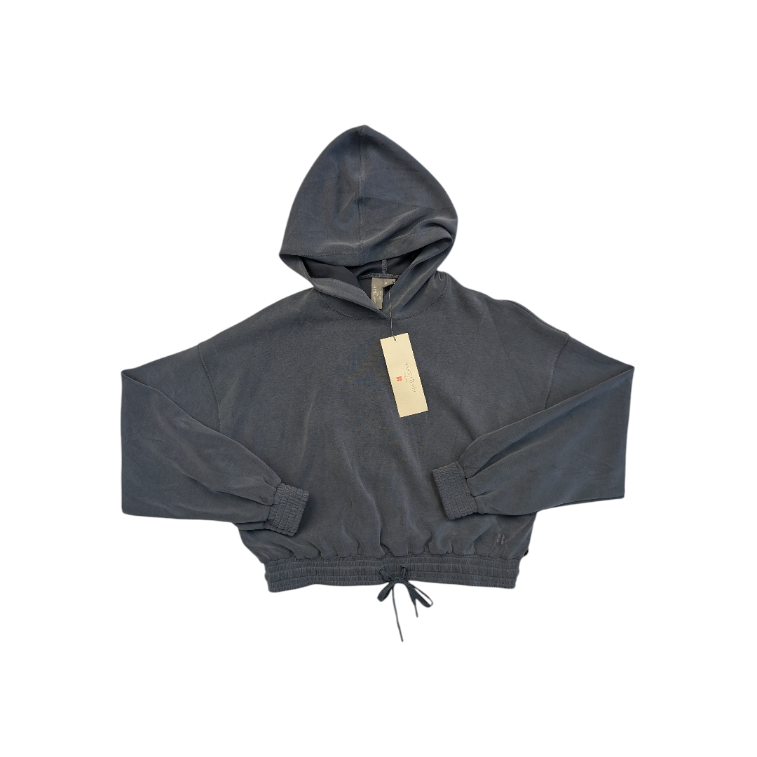 Athletic Sweatshirt Hoodie By Sweaty Betty In Blue, Size:6