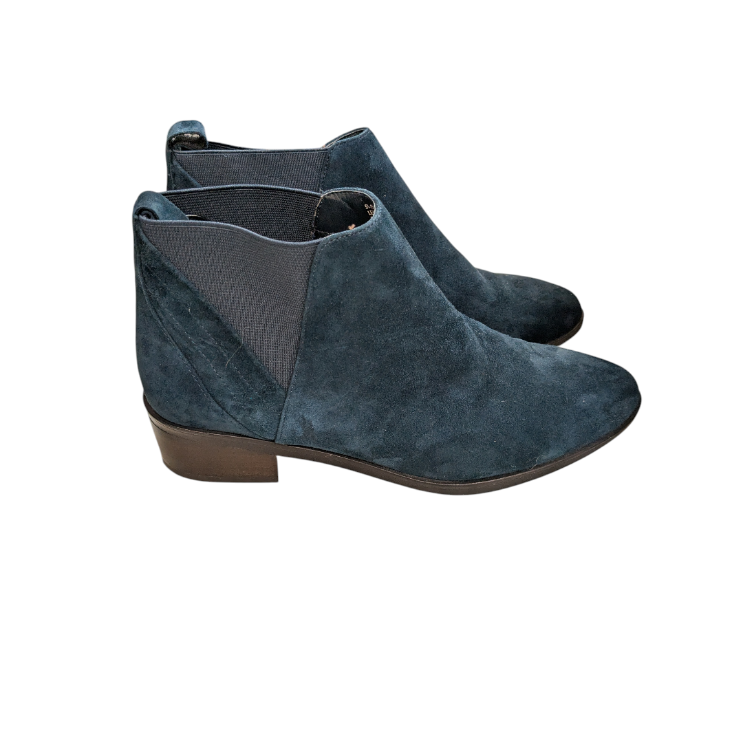 Boots Ankle Heels By Cmc In Teal, Size:8.5