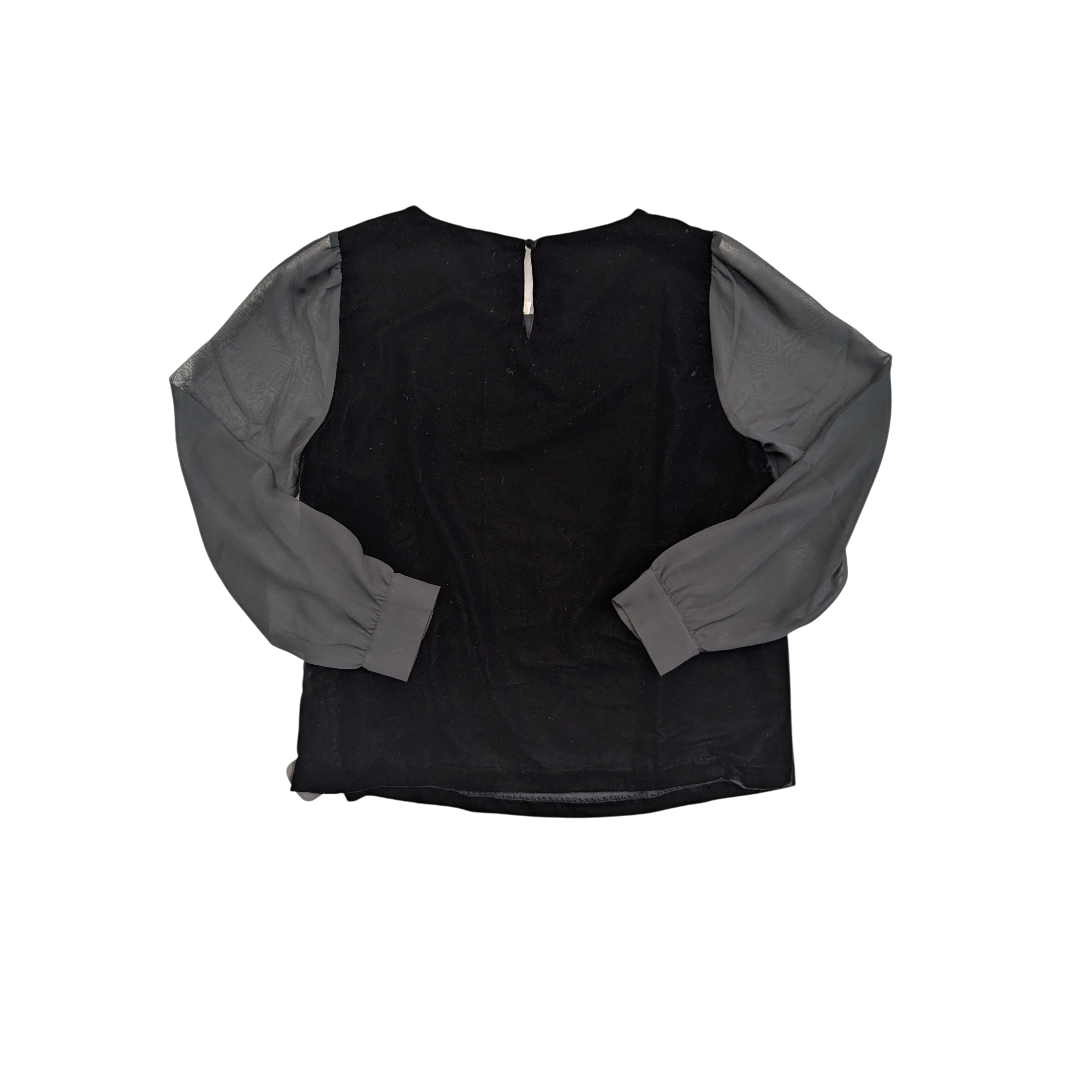 Top Ls By J. Crew In Black, Size:M