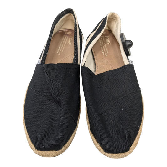 Shoes Flats By Toms In Black, Size:8.5