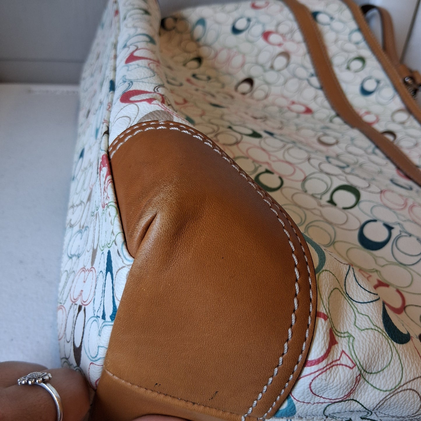 Diaper Bag Designer By Coach In Multi, Size:Large