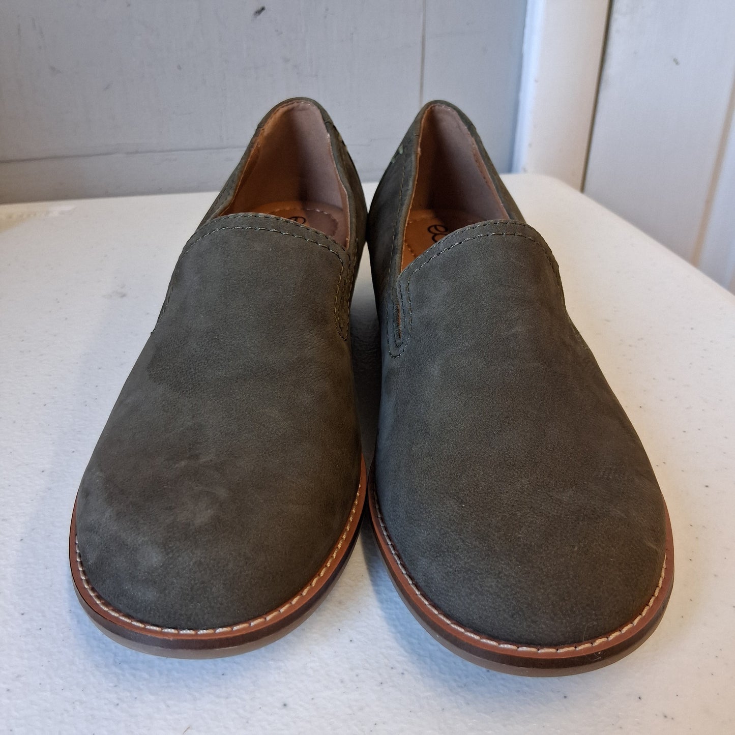 Shoes Flats By Earth In Green, Size:5