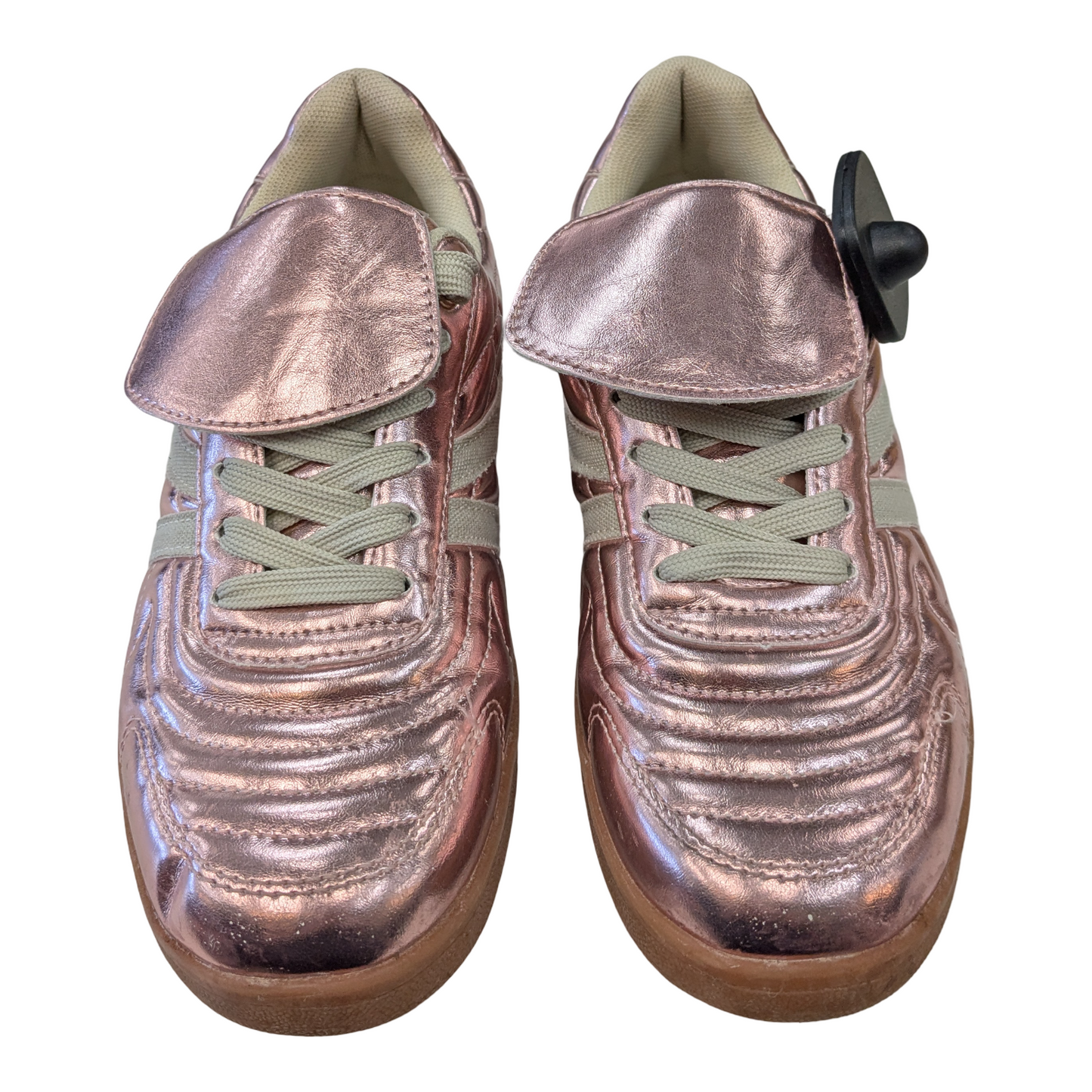 Shoes Sneakers By Steve Madden In Pink & Silver, Size:7.5