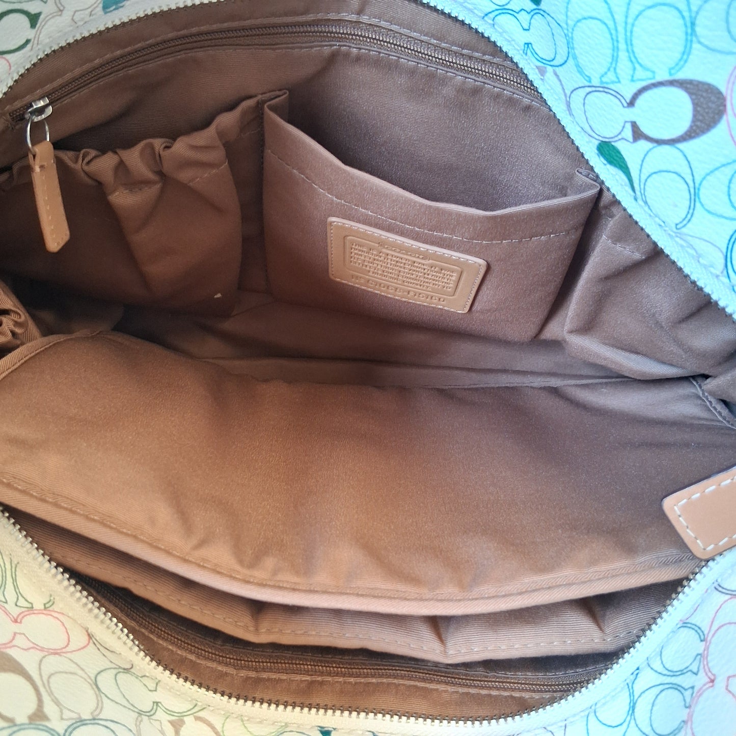 Diaper Bag Designer By Coach In Multi, Size:Large