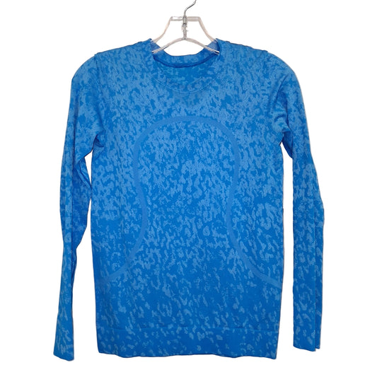 Athletic Top Ls Crewneck By Lululemon In Blue, Size:S