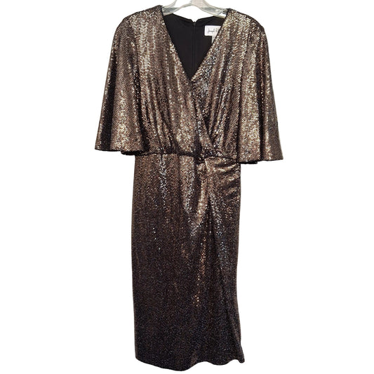 Dress Party Short By Joseph Ribkoff In Black & Gold, Size:M