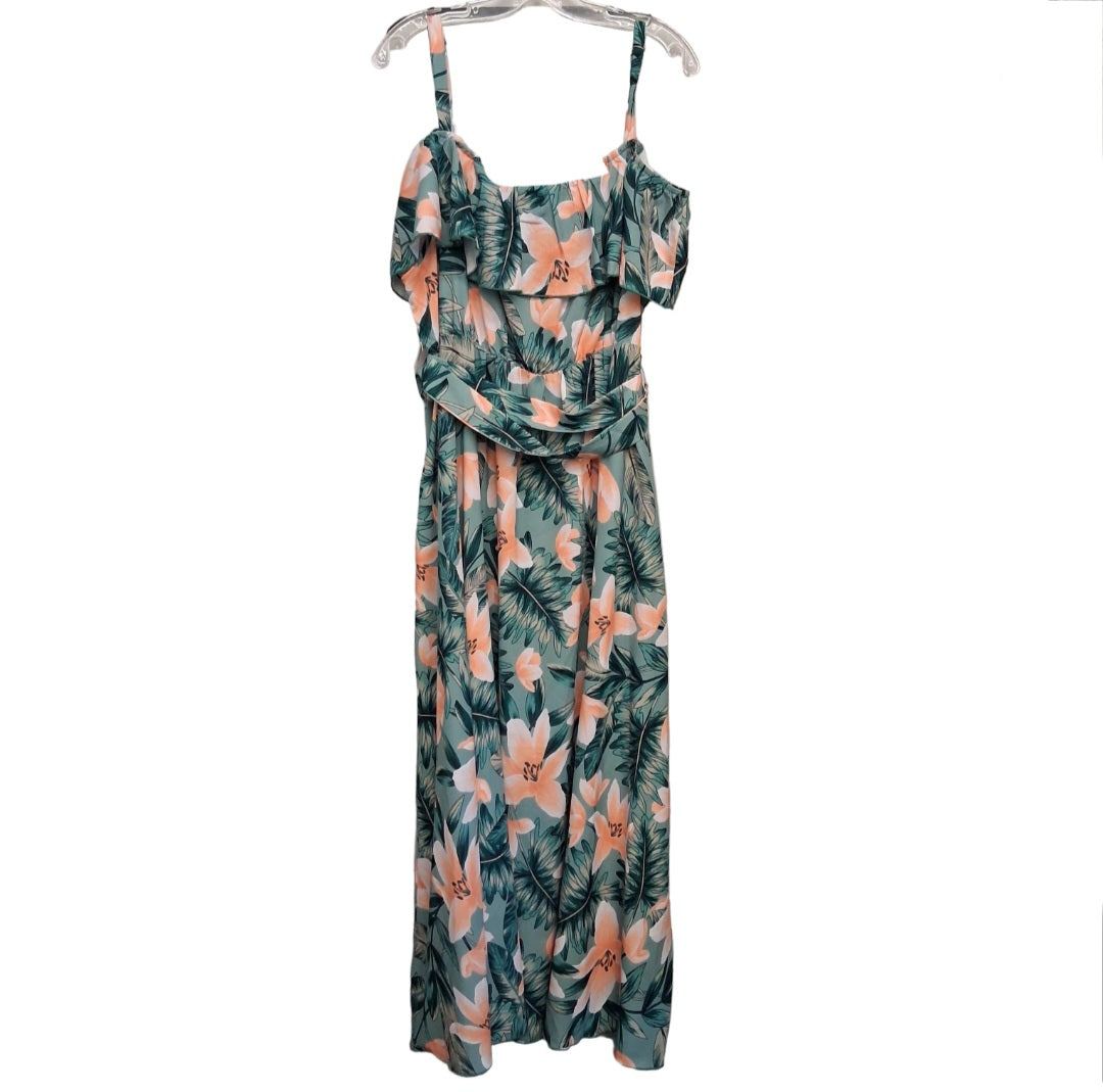 Dress Casual Maxi By Bloomchic In Green, Size:1X