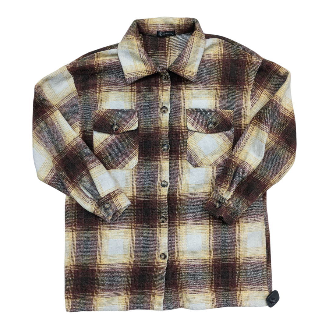 Jacket Shirt By Prettygarden In Multi, Size:Xl