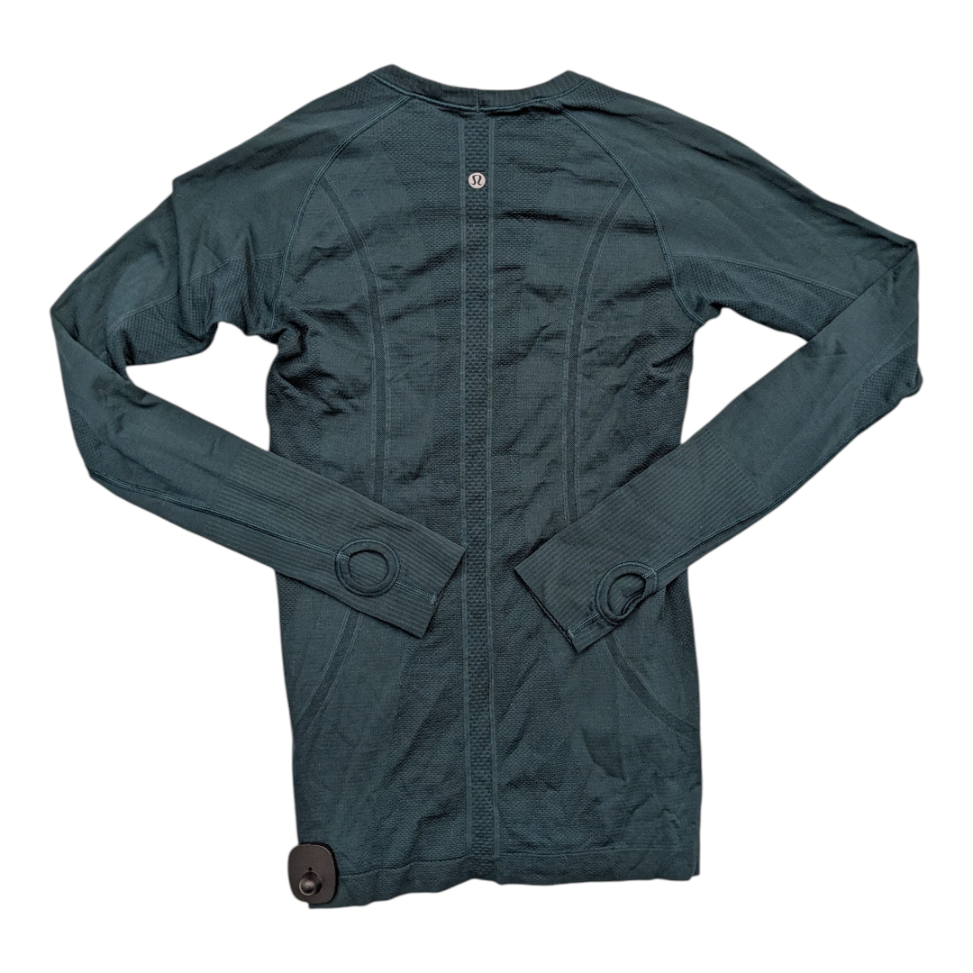 Athletic Top Ls Crewneck By Lululemon In Teal, Size:6