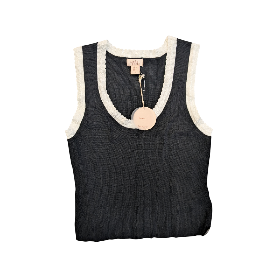 Top Sleeveless By Clothes Mentor In Black, Size:L