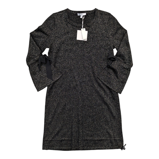 Dress Sweater By Talbots In Black & Silver, Size:Mp