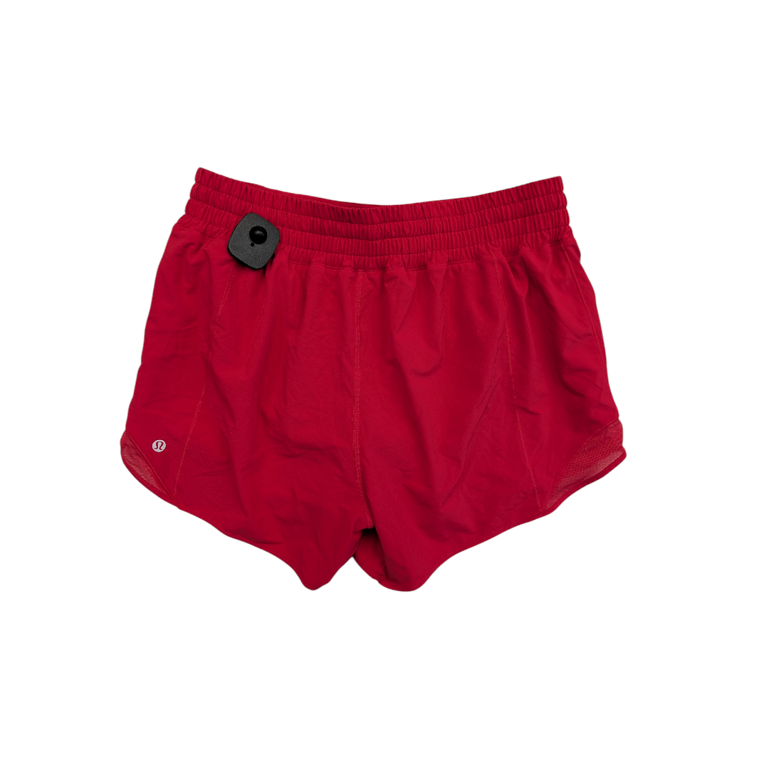 Athletic Shorts By Lululemon In Coral, Size:10