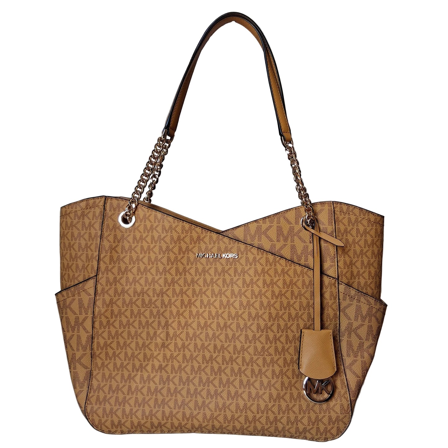 Handbag Designer By Michael Kors In Yellow, Size:Medium