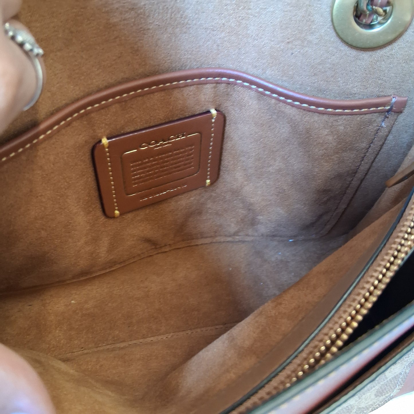 Crossbody Designer By Coach, Size: Medium