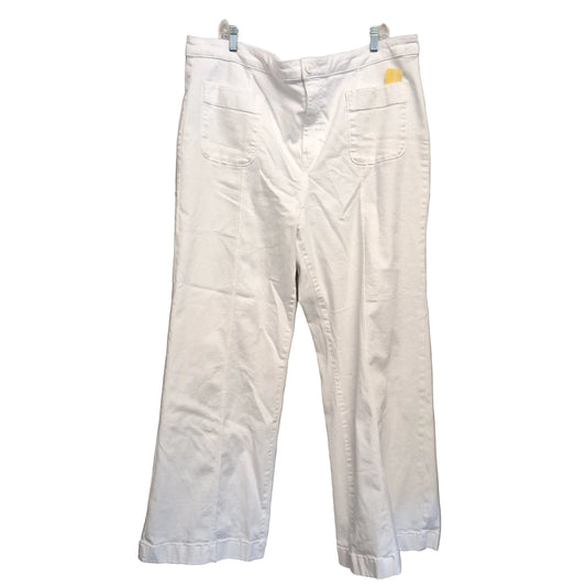 Jeans Wide Leg By Lc Lauren Conrad In White, Size:22