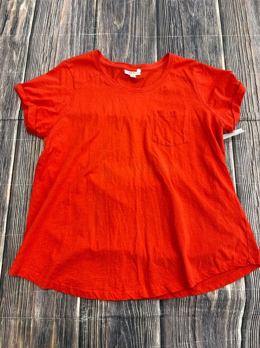 Top Short Sleeve By Style And Company  Size: 2x