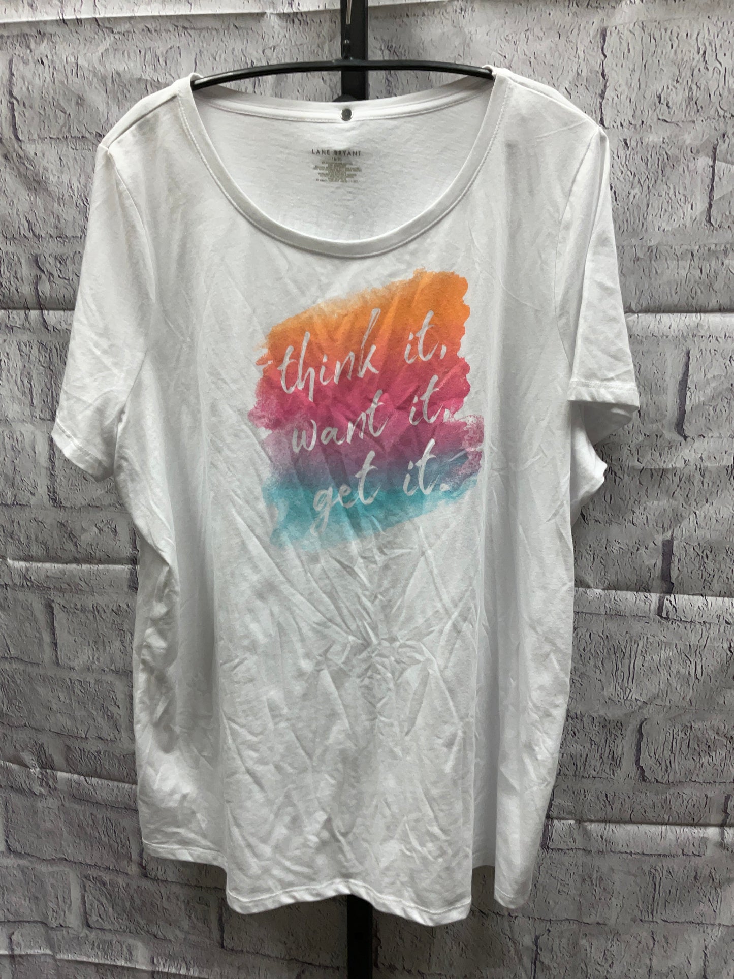 Top Short Sleeve Basic By Lane Bryant  Size: 1x