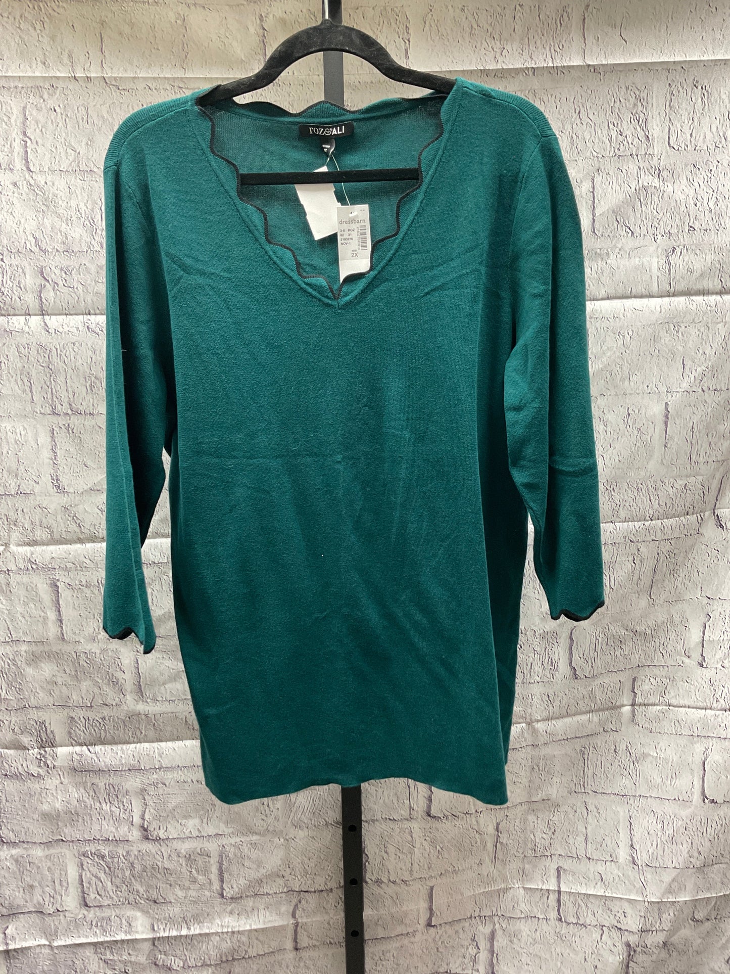 Top Long Sleeve By Roz And Ali  Size: 2x