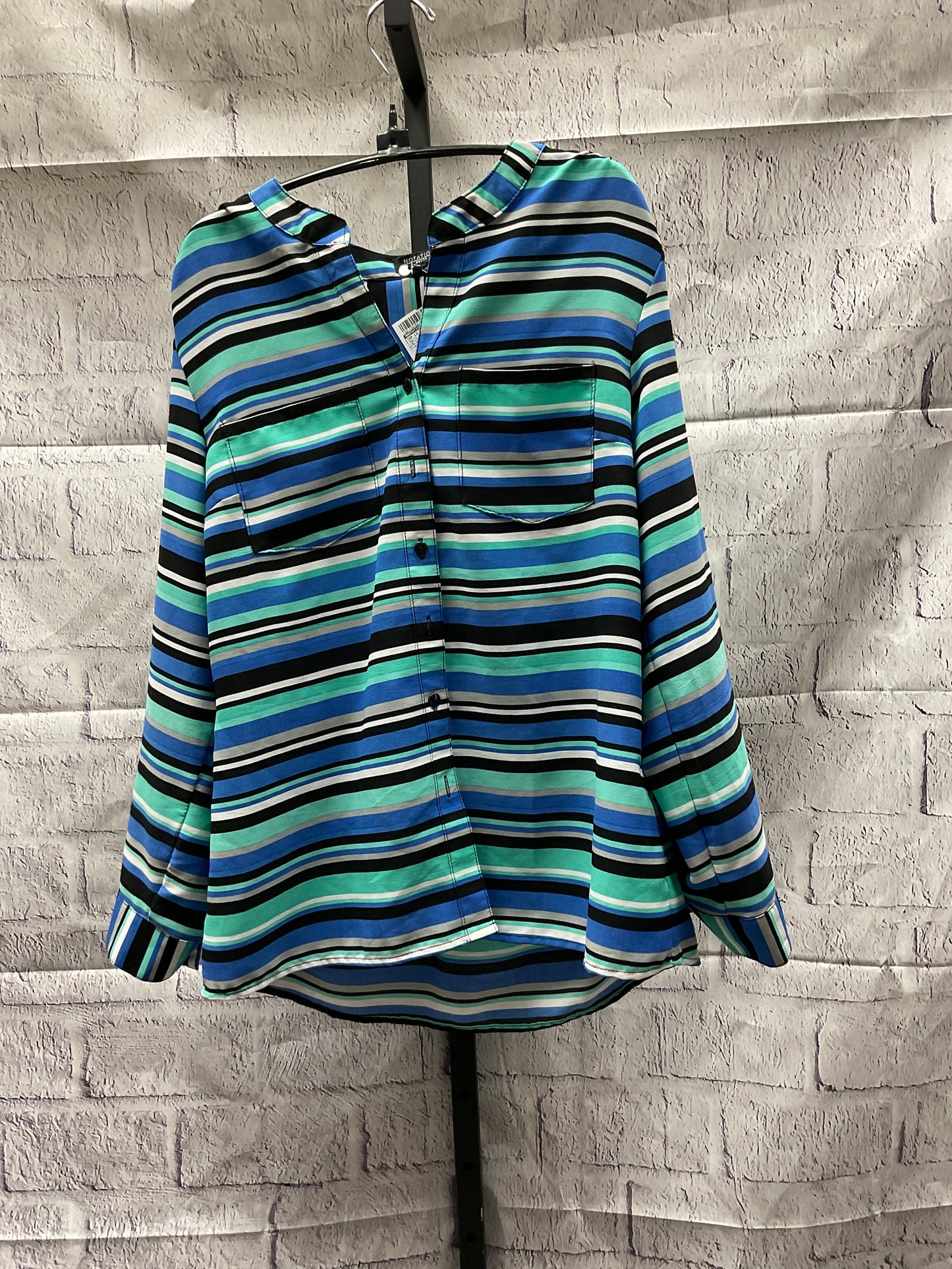 Top Long Sleeve By Notations  Size: Petite Large
