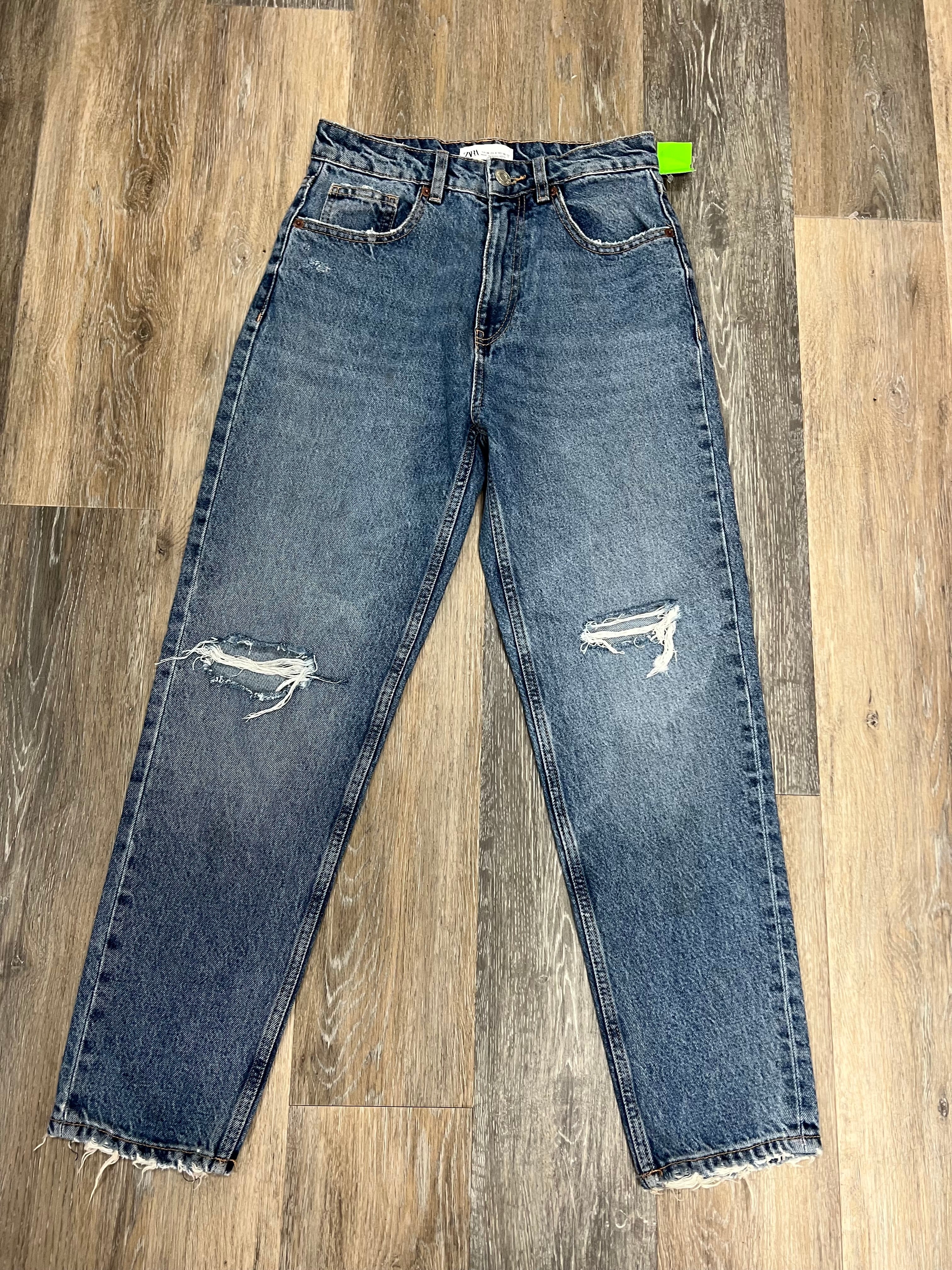 Jeans Straight By Zara Size: 4