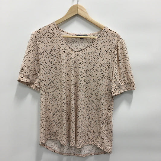 Top Short Sleeve By Adrianna Papell  Size: L