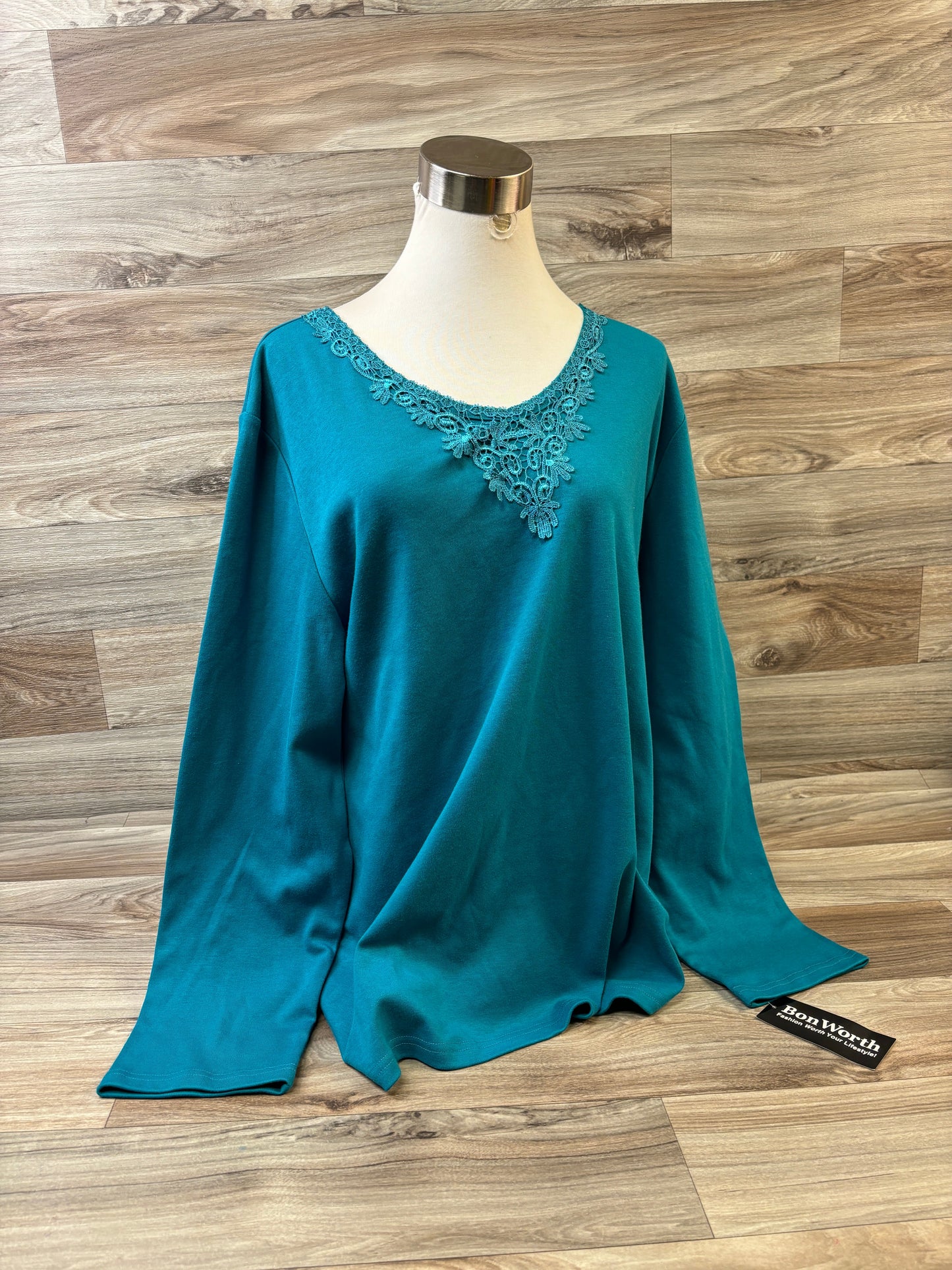 Top Long Sleeve By Bon Worth  Size: Large