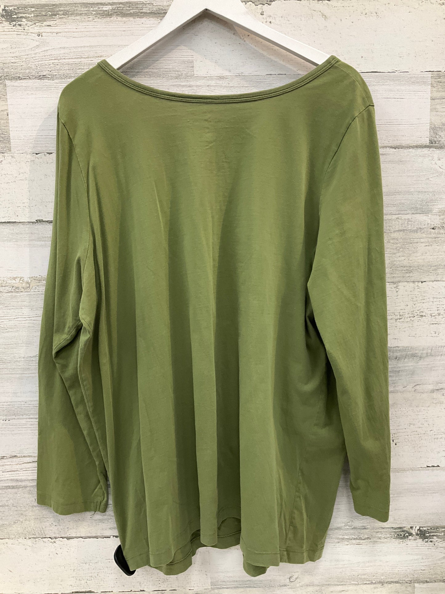 Top Long Sleeve Basic By Woman Within  Size: 1x