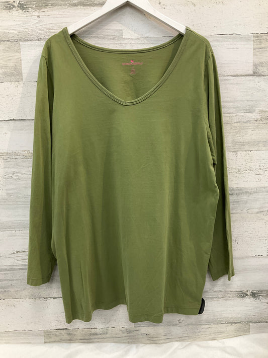 Top Long Sleeve Basic By Woman Within  Size: 1x