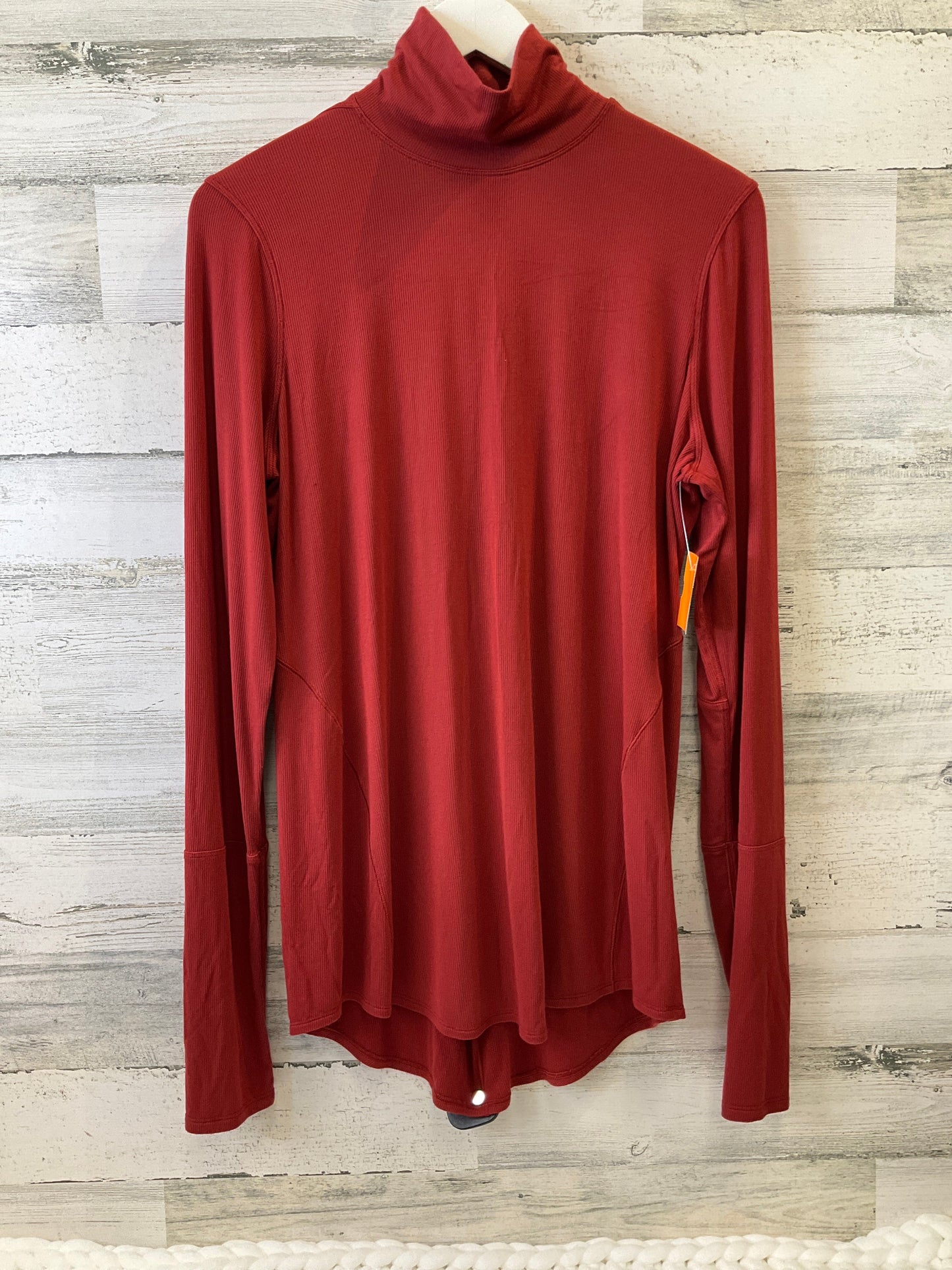 Athletic Top Long Sleeve Collar By Lululemon  Size: Xl